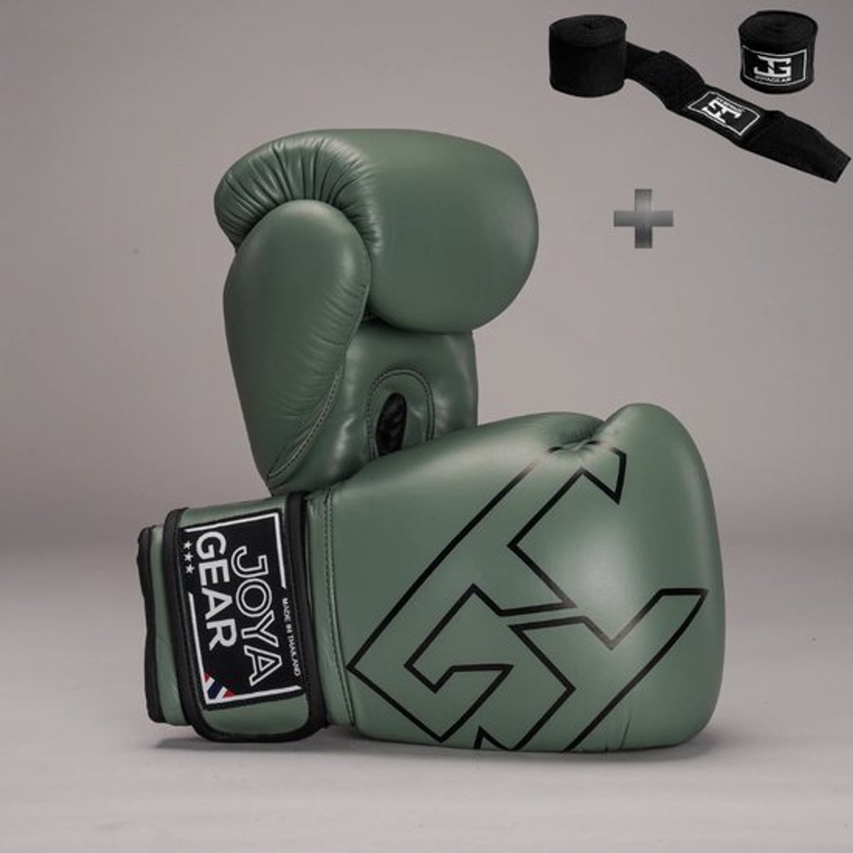 Joya Strike Kickbokshandschoenen Groen - 16 oz – Handgemaakt in Thailand – Echt Leren Bokshandschoenen – Training en Wedstrijden – Heren/Dames