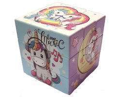 Rubik’s Cube eenhoorn 3x3 – unicorn magic cube – magische kubus – breinbreker – puzzel voor kinderen
