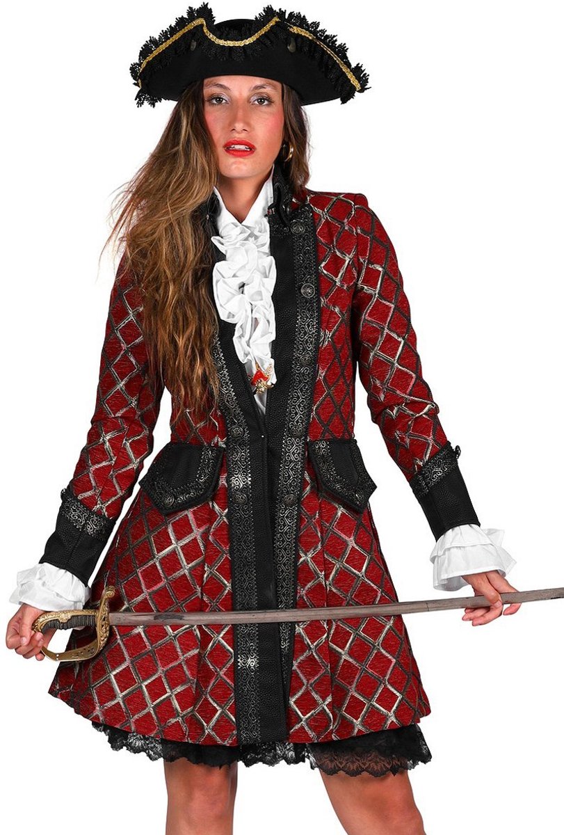 Dames piratenjas met gaaspatroon