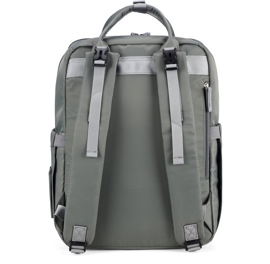 Brisby slijtvaste Luiertas - verzorgingstas - met buggymontage - Mist Green van Brisby — afbeelding 2