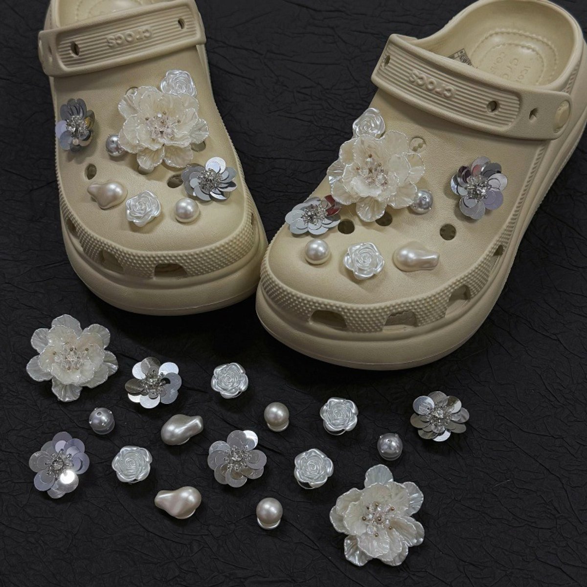 Schoenaccessoires-geschikt voor crocs charms- geschikt voor crocs pins- geschikt voor crocs Accessoires- geschikt voor Crocs Jibbitz-CJ-441 Rosse Koud Klinker