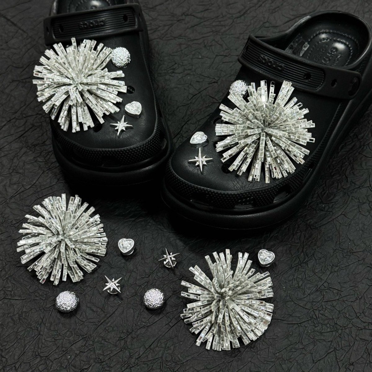 Schoenaccessoires-geschikt voor crocs charms- geschikt voor crocs pins- geschikt voor crocs Accessoires- geschikt voor Crocs Jibbitz-CJ-398 Galaxie Firework Diamond Fragments
