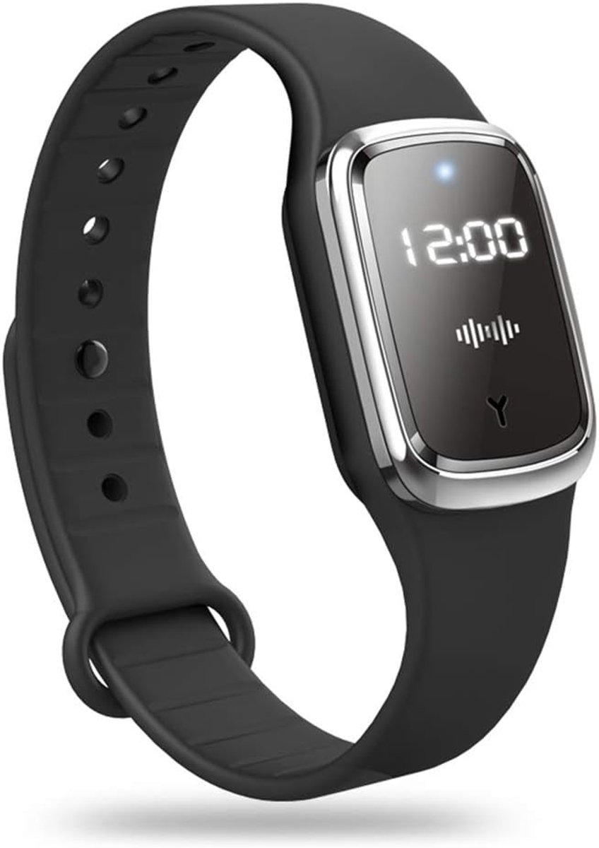 Ultrasone anti-muggenpolsbanden – ultrasone banden – insectenwerende elektronische horloge – voor kinderen en volwassenen – kamperen, klimmen, wandelen (zwart).L