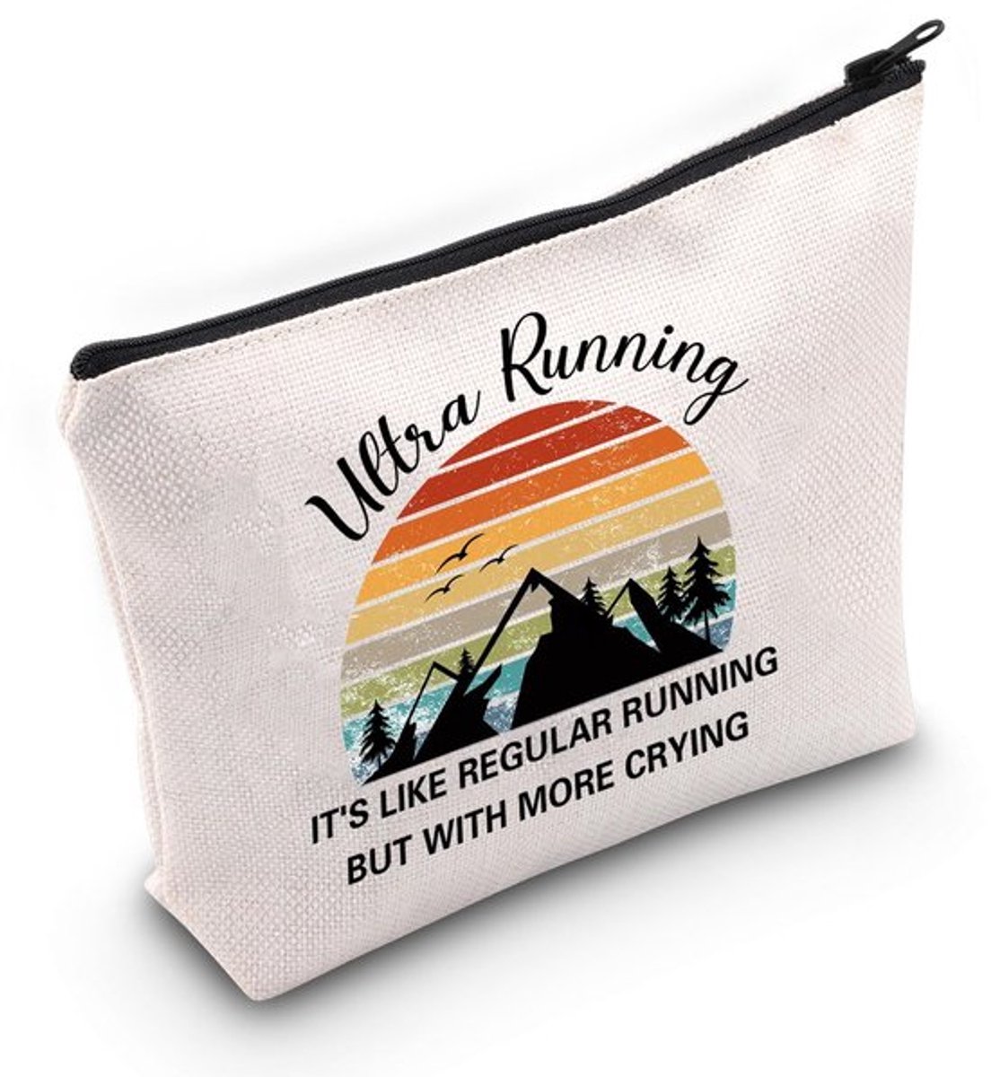 Marathon Loper Waardering Cadeau Ultra Hardloop Make-up Tas Trail Runner Cosmetica Tas Hardloop Liefhebber Cadeau, Ultra Hardloop Tas