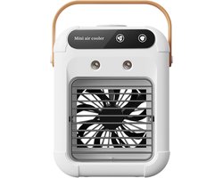 Draagbare luchtkoelventilator met twee snelheidsstanden, stille verneveling, 500 ml waterreservoir, USB-voeding, geschikt voor slaapkamers, bureaus, buiten en andere plaatsen.