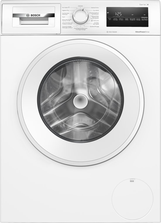 Bosch WAN2827YFG - Serie 4 - Wasmachine - 1400 rpm - Energielabel A - 8 kg - Iron Assist: vermindert kreukels tot 50% - NL/FR Display - Bespaar water met ActiveWater Plus