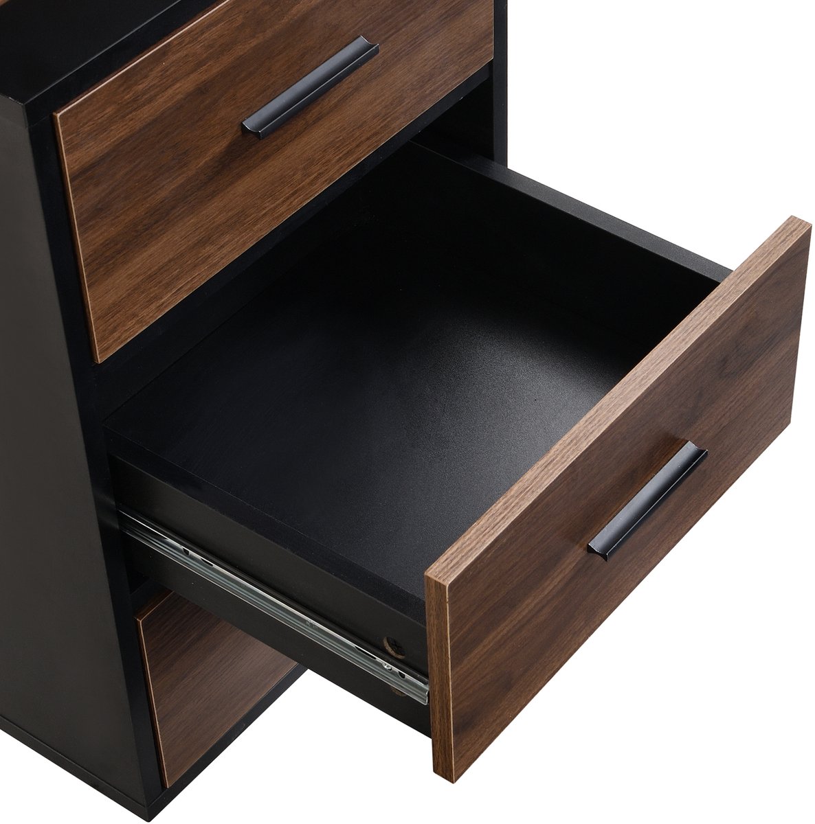 STILVORA Bureau - Industrieel Schrijftafel Met 3 Lades En Opbergruimte - Voor Kantoor En Werkkamer - MDF Donkerbruin - 138,5x58x75 Cm