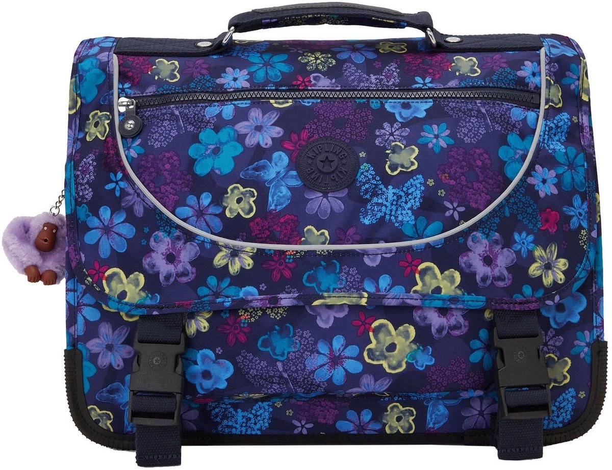 Kipling Preppy Kinderrugzak School dark flower stamp
