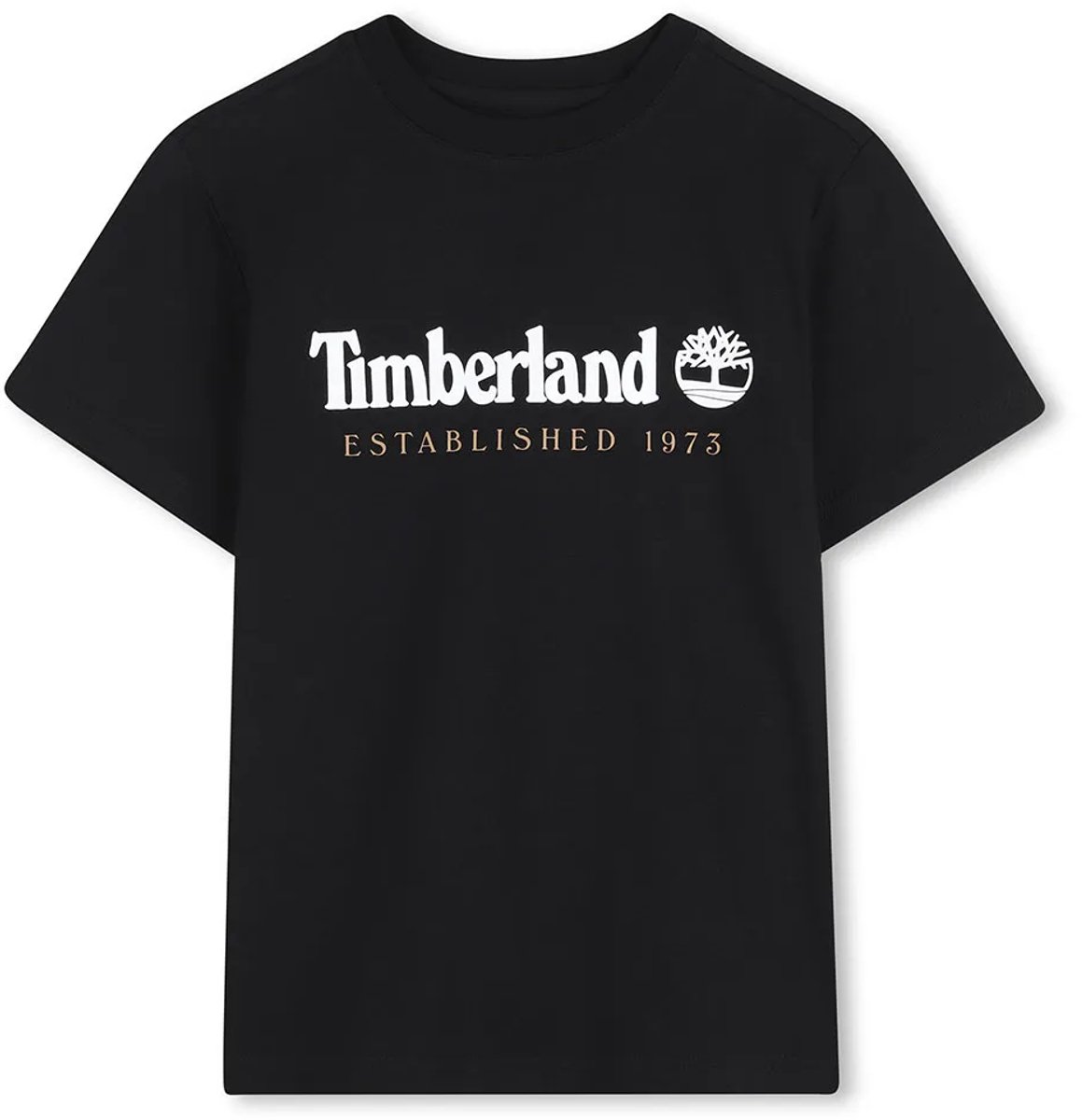 Timberland T60968 T-shirt Met Korte Mouwen 10 Years Jongen Zwart