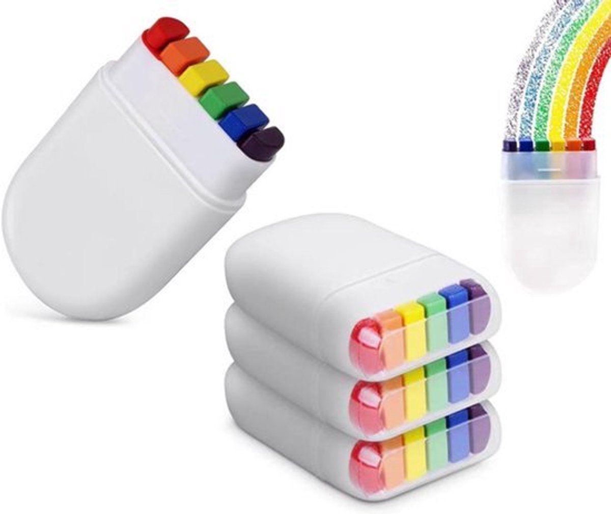 4 pennen voor lichaamsbeschildering en gezichtsbeschildering regenboog voor Halloween, carnaval en cosplay - Wasbare gezichtsverf