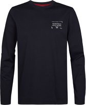 Petrol Industries - Heren Longsleeve met print forgewall - Blauw - Maat XL