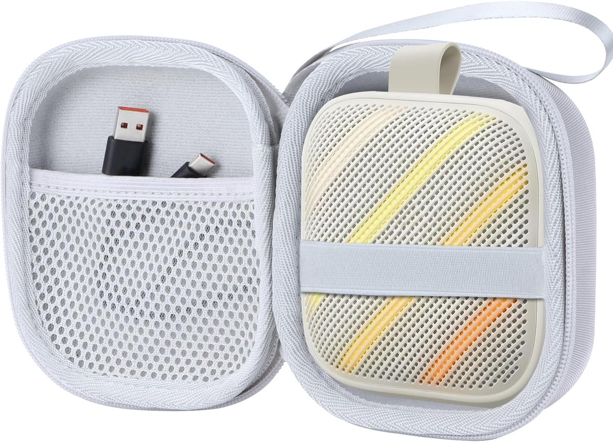 Harde Hoes voor Soundcore Boom Go 3i - Bescherming, Draagbaarheid en Stijl (Grijs)