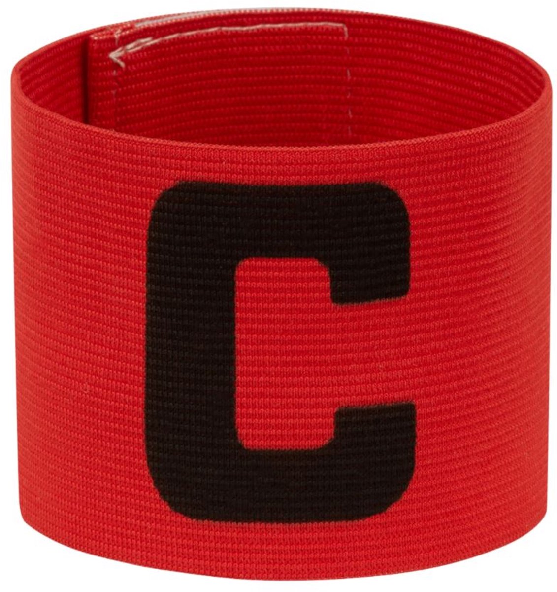 Aanvoerdersband - Captain band - Voetbal - Hockey - Armband - Aanvoerder - Voor om arm of been - Verstelbaar - Elastisch - Rood - Jonyx