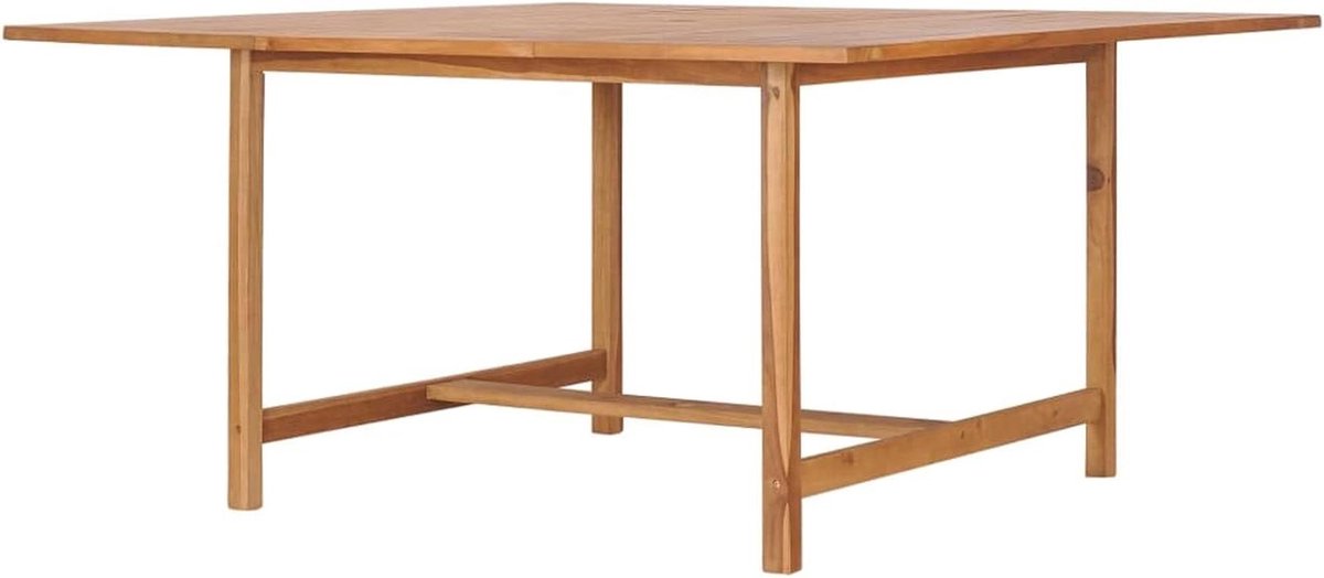Tuin Eettafel - Terras Tafel Hout - Buiten Eten - Massief Teakhout - 150x150x76 cm - Natuurlijk Hout