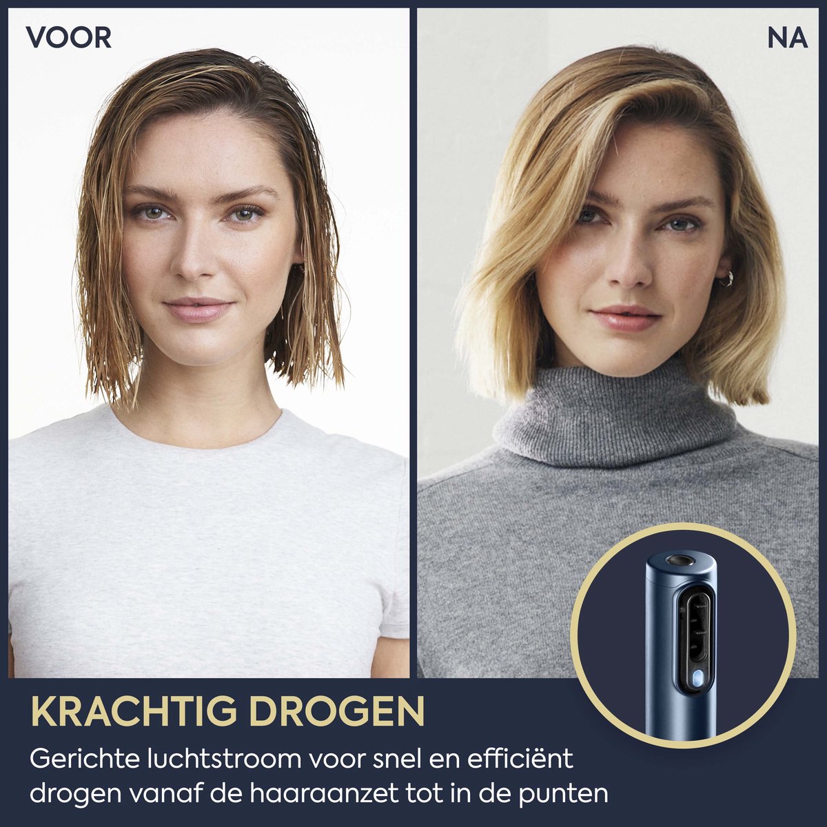 BaByliss 3-in-1 Wet to Dry Air Wand AS6550E Föhn - Drogen / - afbeelding 3