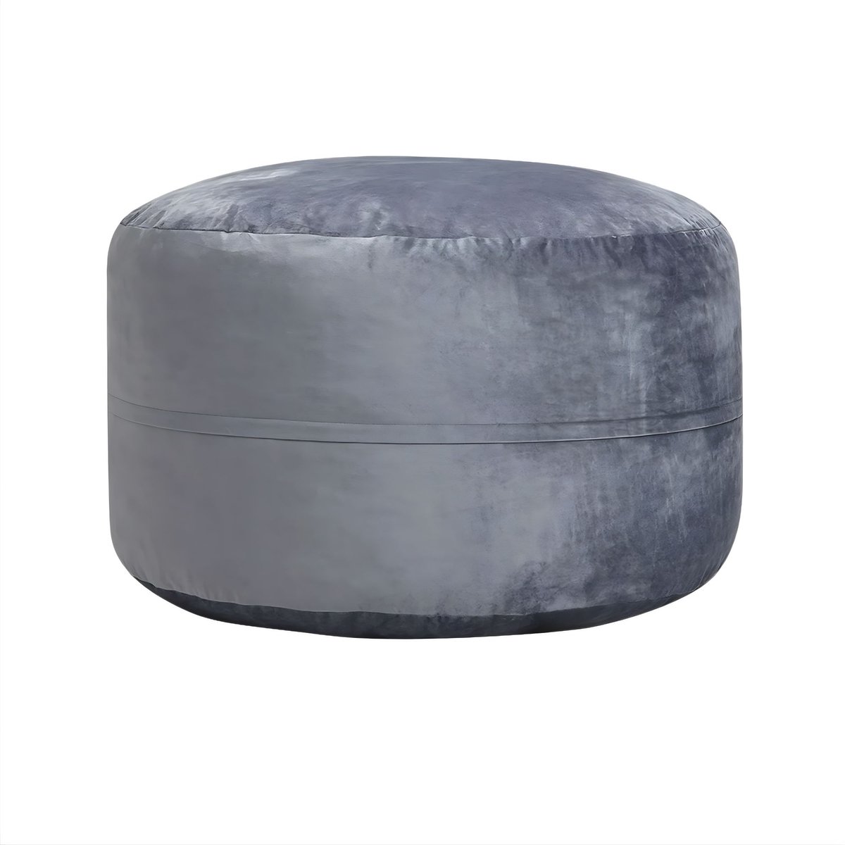 Zitzak - 4FT Grote Bean Bag met Memory Foam Vulling en Afneembare Microvezel Hoes - voor woonkamer en gaming - Stof - Grijs
