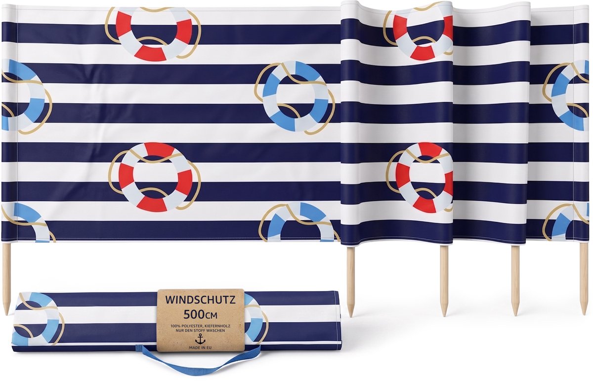 Strandwindscherm Camping Windschutz - Strand Paravent Tuin Zwembad Outdoor Zonbescherming Windvanger Privacy Scherm Reizen Terras Lichtgewicht Stevig Duurzaam