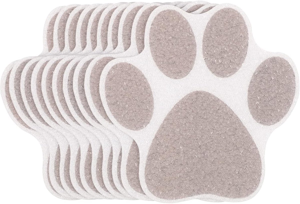 10 x Antislip Paw Print Stickers voor Badkuip - Veiligheidsstickers voor Thuisgebruik, Waterdicht en Decoratief