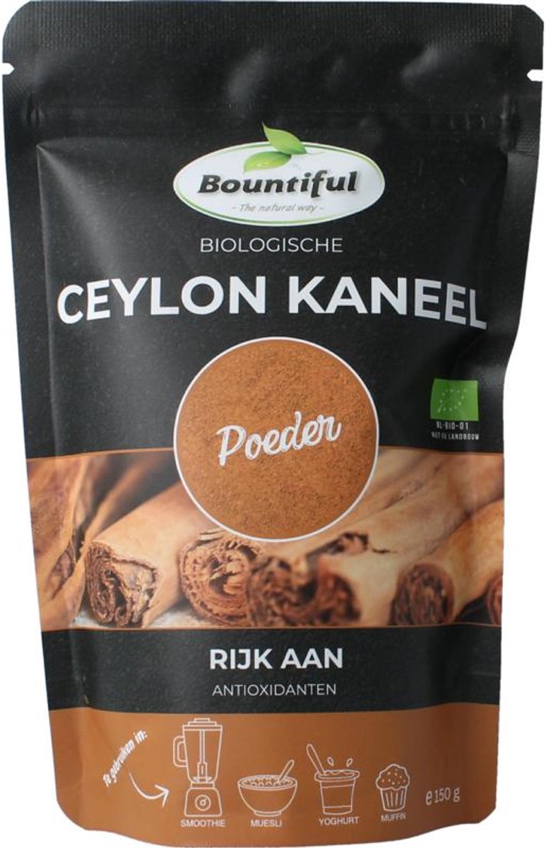 Bountiful Ceylon Kaneel Poeder Bio (150 gr)
