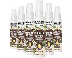 Inecto - Naturals Hydrate & Defrizz Coconut Dream Crème Haar Serum - 6 x 100 ml - Voordeelverpakking