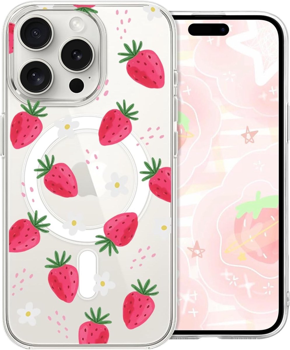 Transparante beschermhoes voor iPhone 15 Pro Max 6.7 inch, TPU en acryl, schokbestendig, krasbestendig en stofdicht met HaloLock en MagSafe compatibiliteit