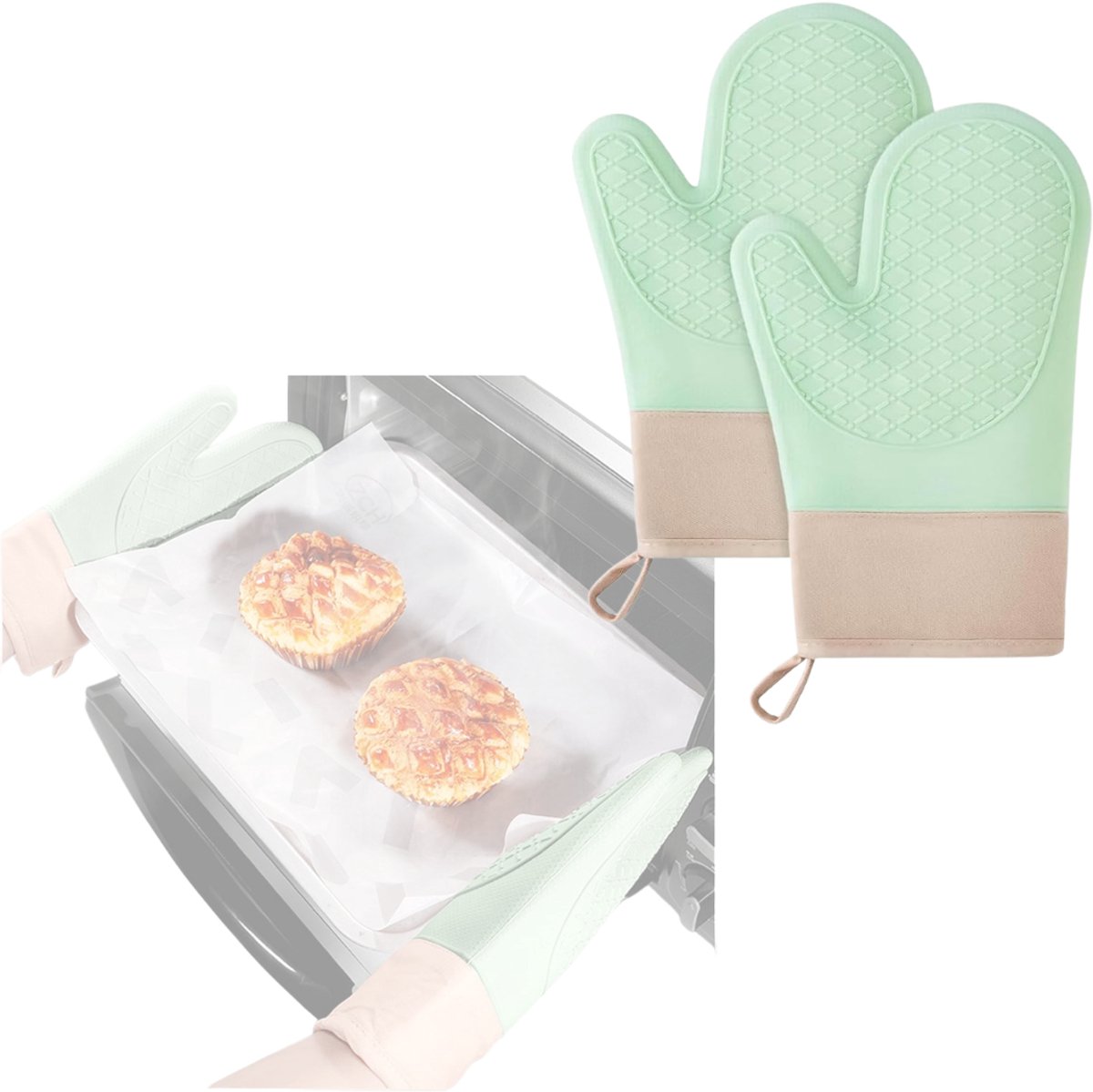 CLGP® Ovenhandschoenen - Hittebestendige Ovenwanten