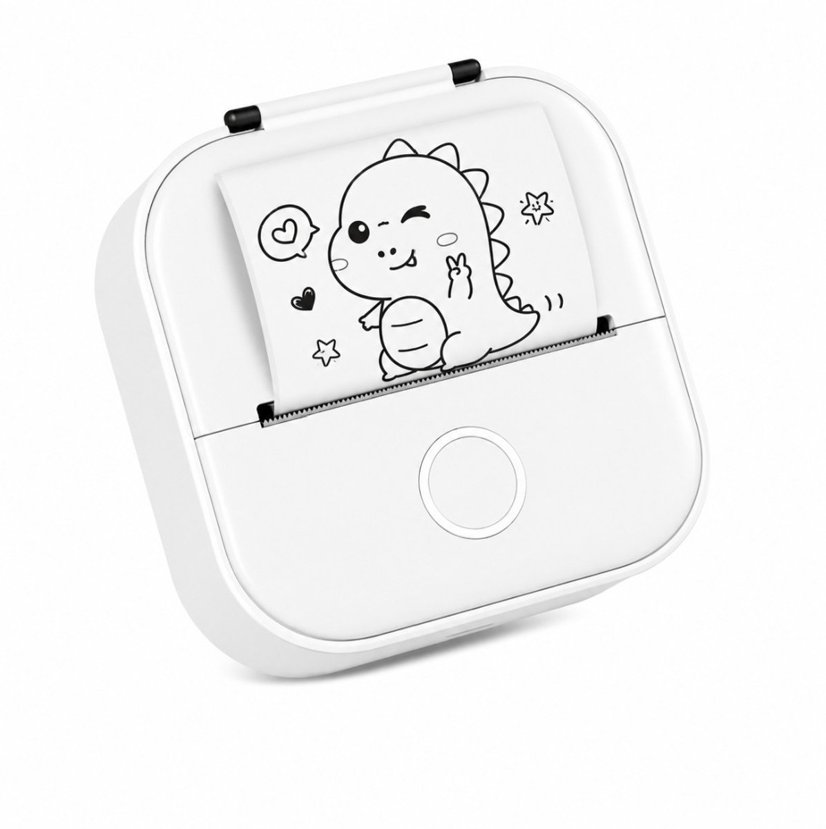 BSS® Mini Printer - Fotoprinter - Fotoprinter Voor Smartphone - Labelprinter - 8,6 x 8,6 x 3,5 cm - Wit