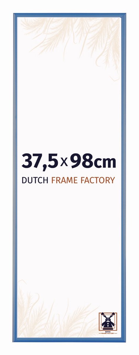 Fotolijst 37,5x98 cm - Aluminium - Staal Blauw - Kampen
