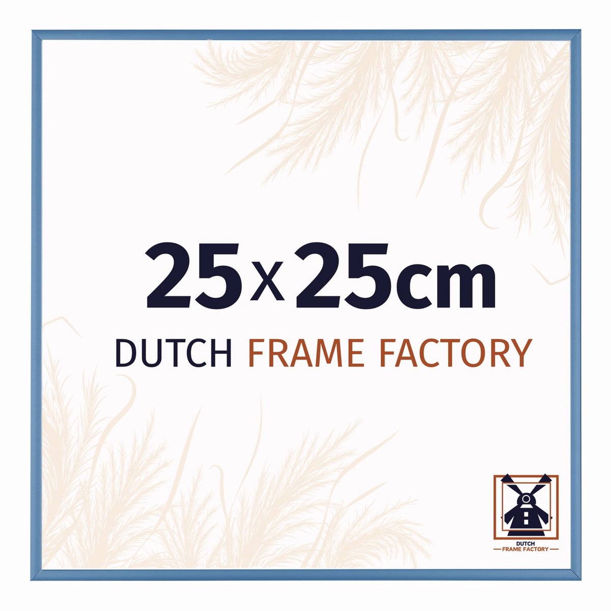 Fotolijst 25x25 cm - Aluminium - Staal Blauw - Kampen