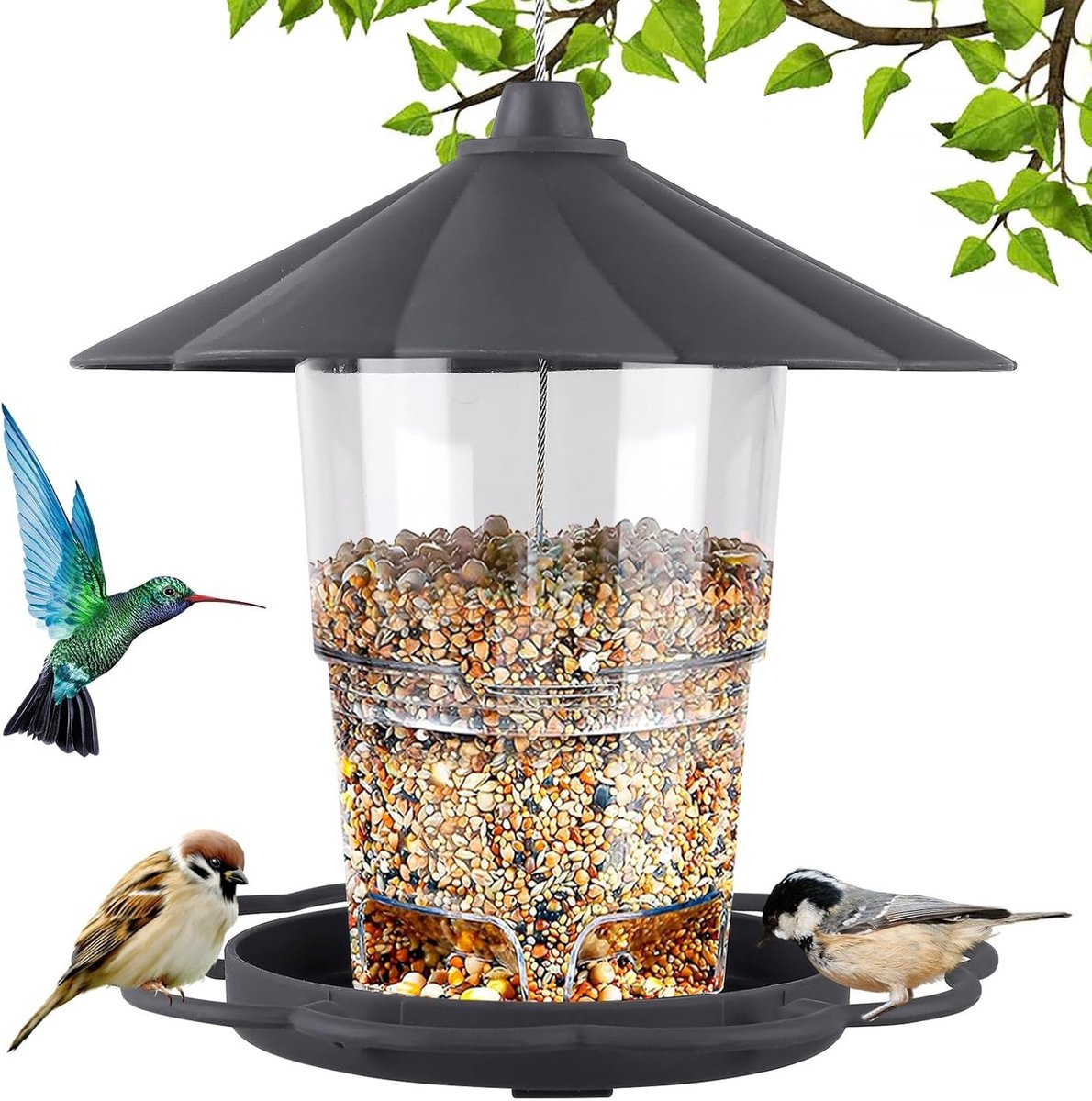 Hangende Voederhuis voor Vogels, Vouwbaar en Weerbestendig, Perfect voor Tuin en Balkon, Aantrekkelijk voor Wilde Vogels