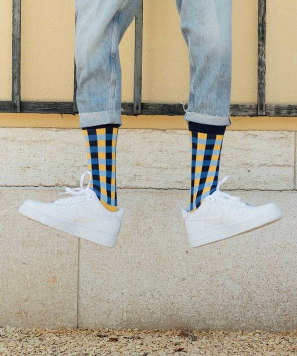 DillySocks Lemon Water Vichy Sock 41-46