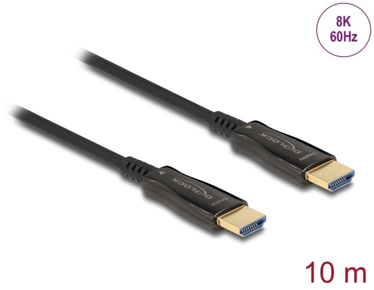 DELOCK Aktives Optisches Kabel HDMI 8K 60Hz 10m