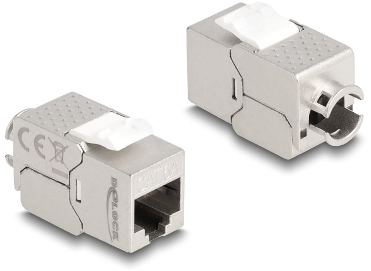 Delock Keystone Module RJ45 jack to LSA Cat.6A Slim toolfree
