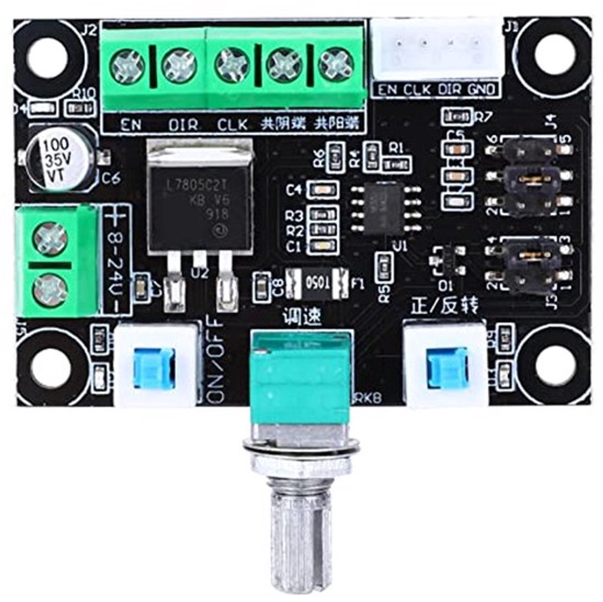 Set van 4 stappenmotor aandrijving controllers met puls signaalgenerator voor positieve en negatieve rotatiecontrole, geschikt voor MKS OSC stapmotor besturingsbord
