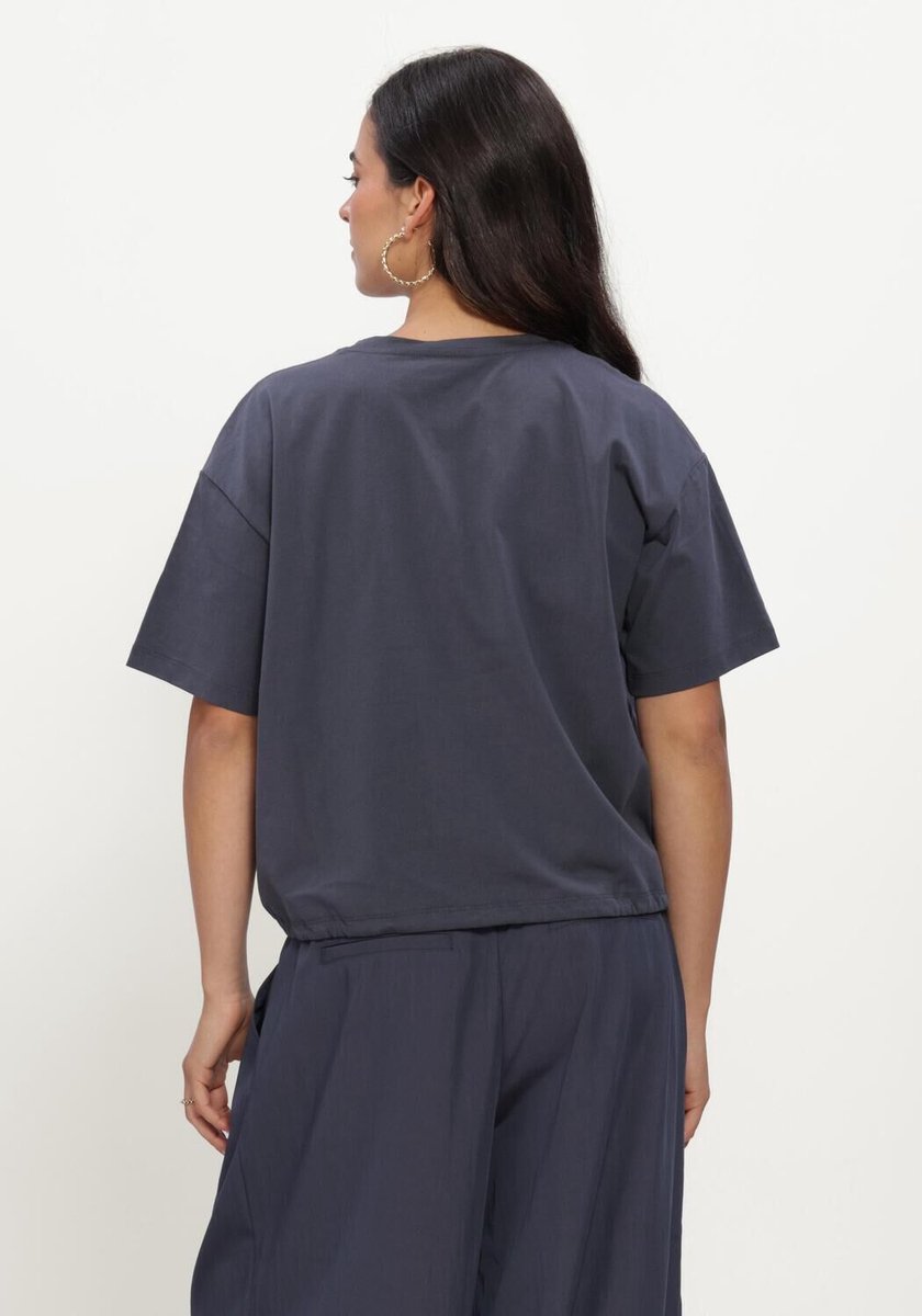 MSCH Copenhagen Mschdatte Tee Tops & T-shirts Dames - Shirt - Antraciet - Maat S/M