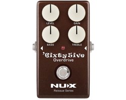 NUX 65O-10 analoge effect pedaal true bypass 6IXTY 5IVE OVERDRIVE