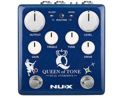 NUX NDO-6 dubbele overdrive pedaal QUEEN OF TONE