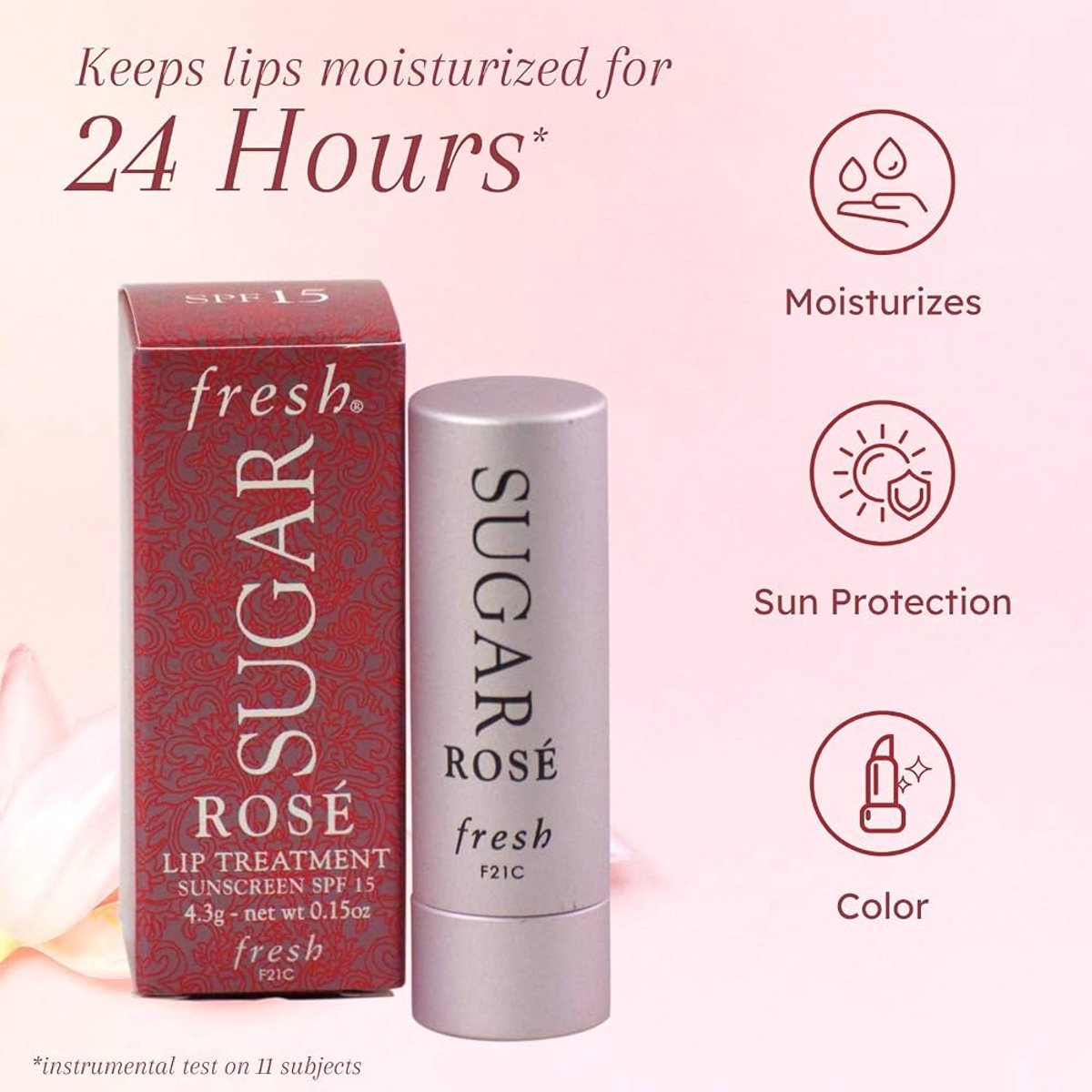Fresh - 2 x Sugar Rosé Lip Treatment - 2 x 2.2 g