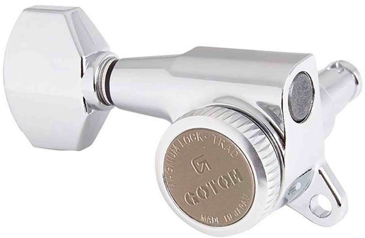 Gotoh GTH14090 SG381 stemmechanieken met Magnum Lock Trad and 07 knoppen, 6R, chroom
