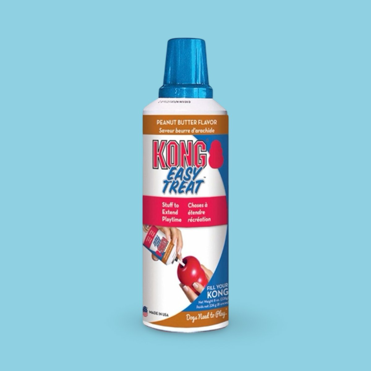 Kong Easy Treat Pindakaas | Smeerbare Hondensnack Vulling in Spuitbus