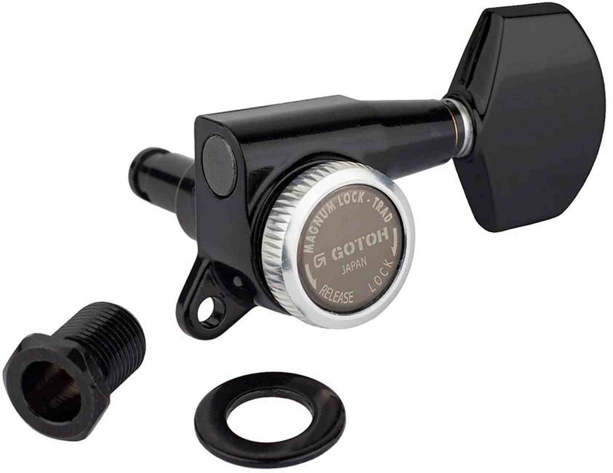 Gotoh GTH14050 SG381 stemmechanieken met Magnum Lock Trad and 01 knoppen, 3L3R, zwart