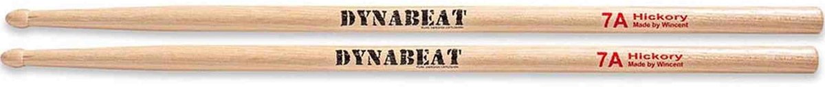 Drumstokken - Wincent W-DB7A - Dynabeat Series - 7A - American hickory - 395 x 13,6mm - Acorn tip - Paar
