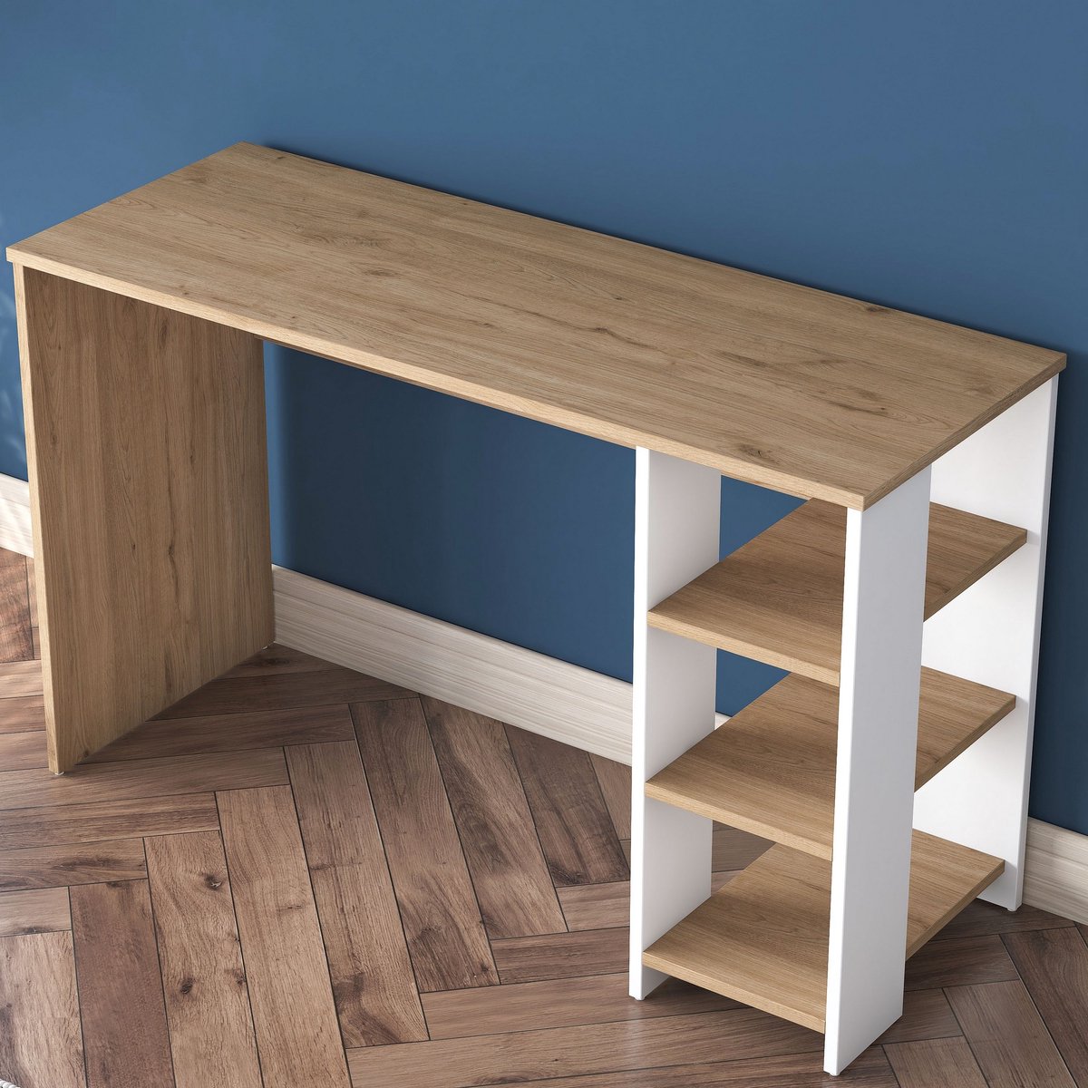 Skye Decor , Bureau, HA108 - 3425, Melamine, Walnoot & Wit, 120 x 45 x 73,8 cm