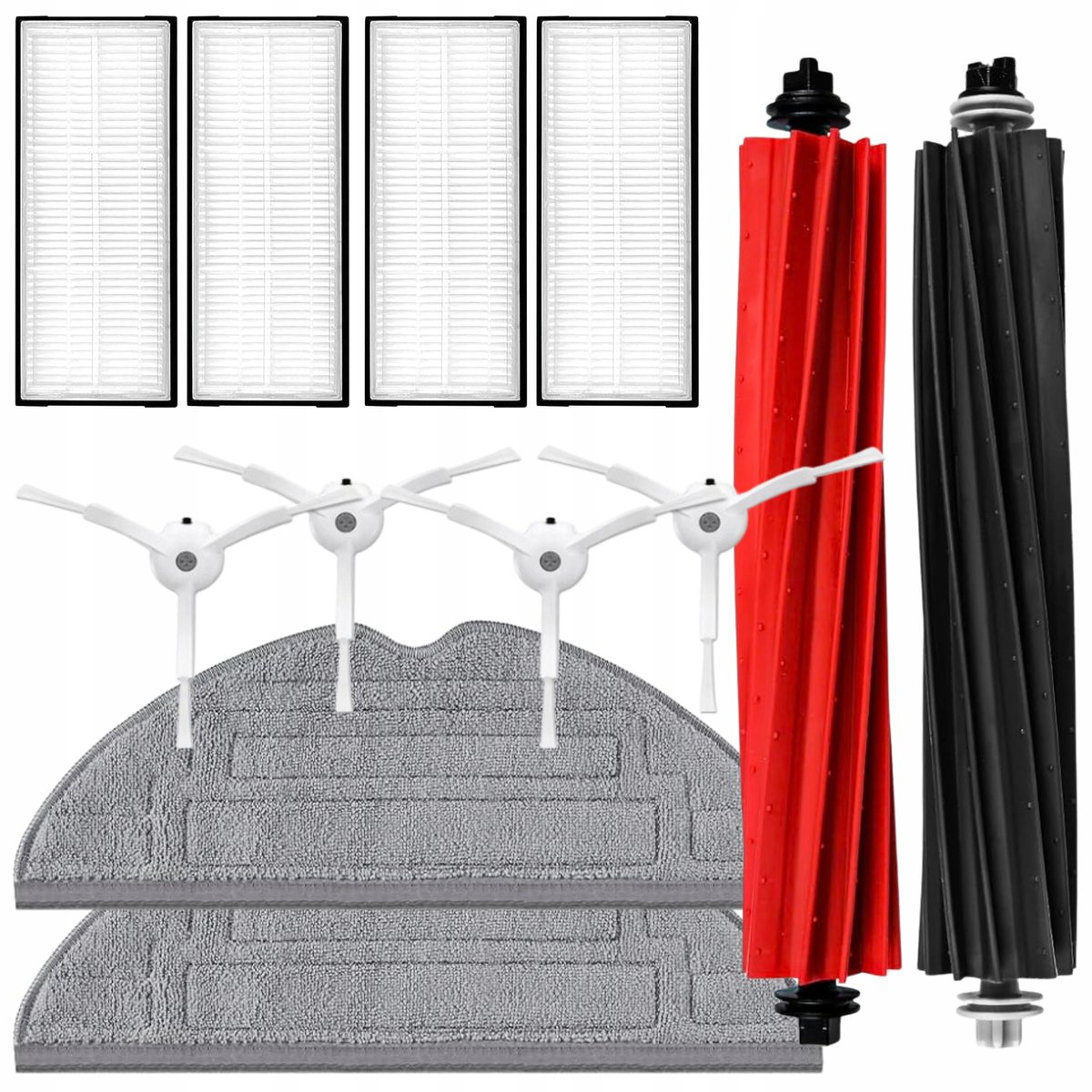 AreoSe - Accessoireset voor RoboRock S8 S8 MAX S8 ULTRA zestaw12szt biały