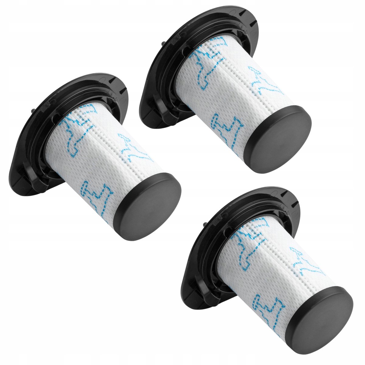 AreoSe - Stofzuigerfilter voor Tefal Air Force 360 Rowenta - 3 stuks