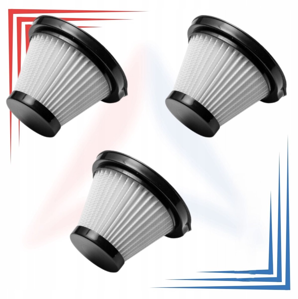 AreoSe - Stofzuigerfilter voor Deerma DX115S DX115C - 3 stuks