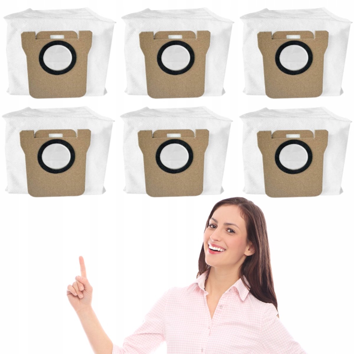 AreoSe - Stofzuigerzakken voor Dreame L10S Ultra L10 L20, Xiaomi Vacuum X10 X10+ X20+ - 6 stuks