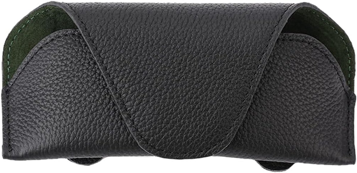 zonneklep lederen zonnebril etui houder clip, bril organizer accessoire voor alle automodellen mannen vrouwen, multifunctionele zonneklep zacht lederen bril organizer (zwart)