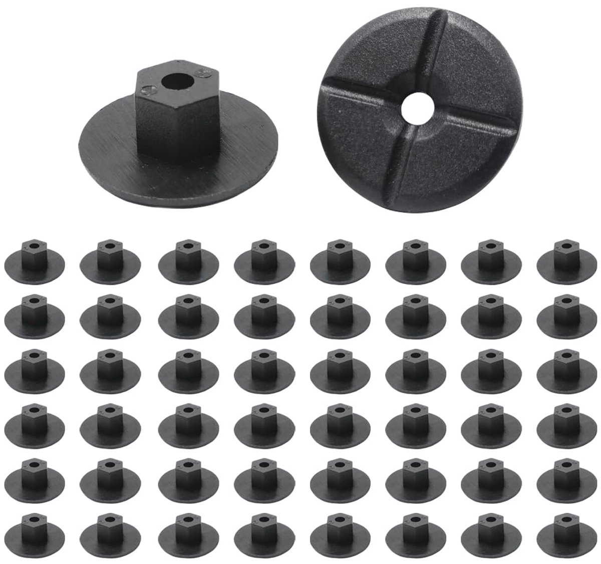50 Stuks Universele Auto Plastic Klinknagels Kit, Auto Bumper Montage Clips, Auto Clip Nylon Klinknagel Kunststof, Auto Klinknagel Bevestigingsset, Diverse Deur Fender Panel Clips Voor
