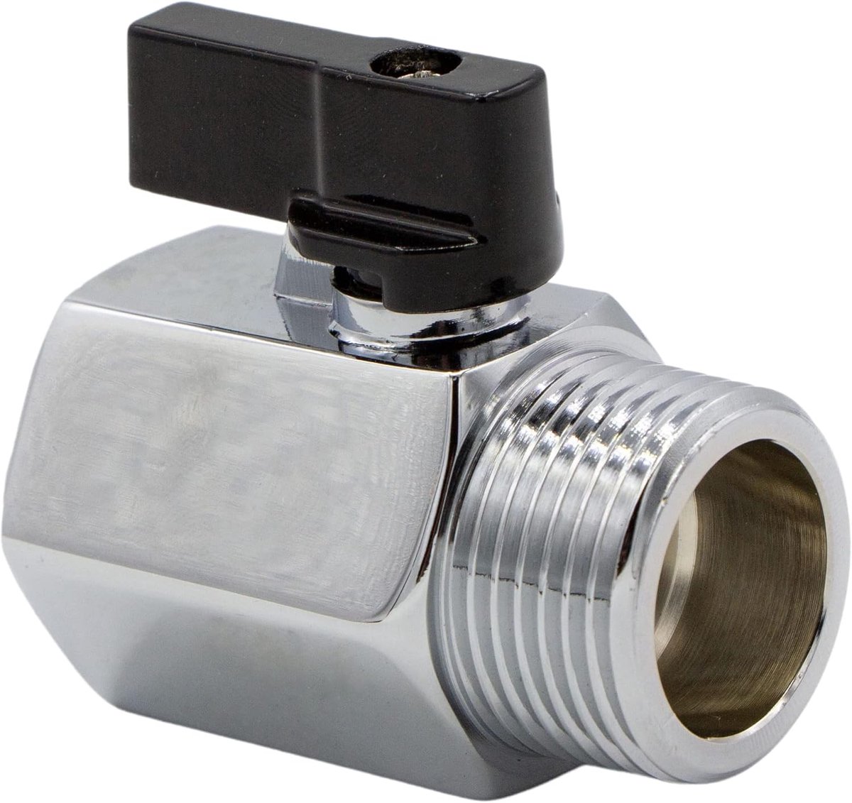 Mini Kogelkraan, Messing 14924, 1/4" IG x 1/4" AG